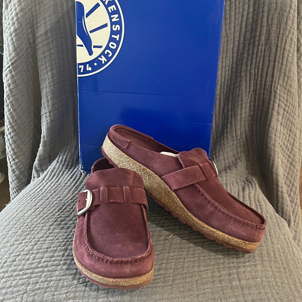 Birkenstock Buckley Maroon women size 10 41